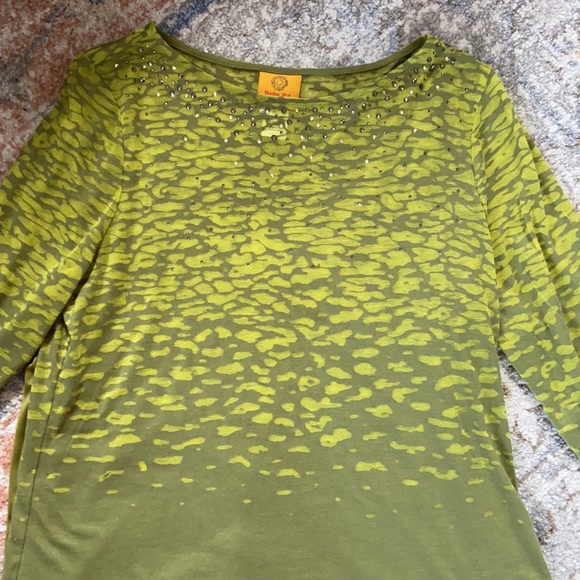 Ruby Rd Petite Large Camo Bling 3:4 Top & Tank - Picture 3 of 6